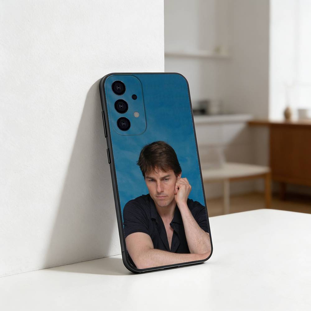 Чехол для телефона Тома Круза для Samsung S25,24,23,22,30,21,10,9,Ultra,Plus,Lite Мягкий Черный Чехол Samsung S20fe