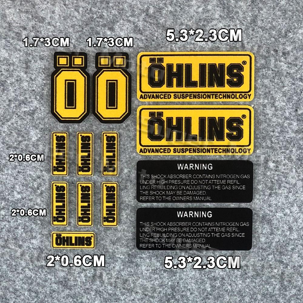 Autocollant Réflectif pour Moto Autocollants Amortisseur de Suspension Moto de Course Rénovation Protection Solaire Décalcomanie Décorative Transparente Accessoires
