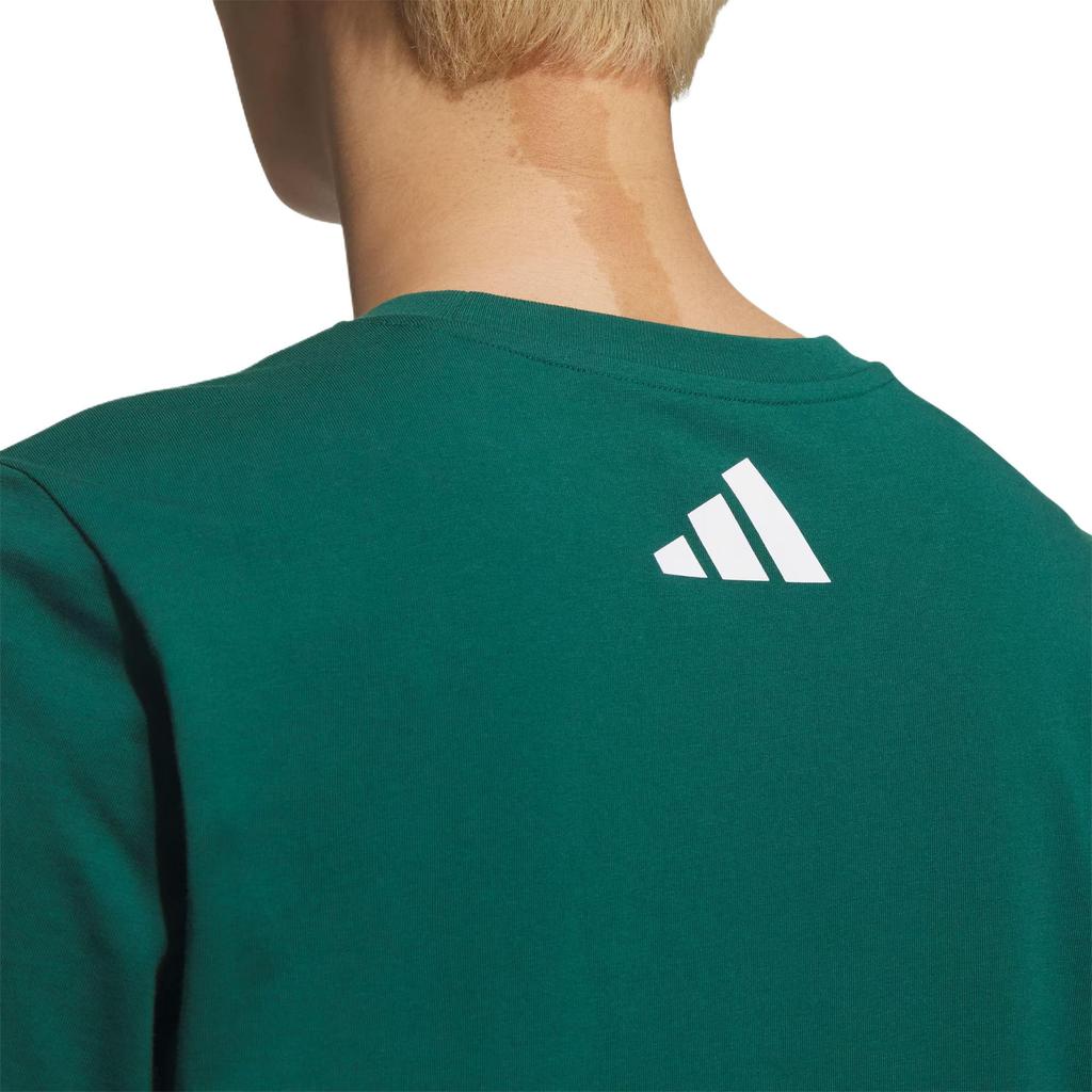 Adidas Graphic Short Sleeve T-Shirt Unisex Tops Forest-Green KB7750