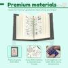 Embroidery Stitch Book Kit with Threads Needles Scissors Tape Measure Buttons Storage Bag Beginner Portable Sewing Box Tools
