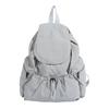 Korean Version of Fashionable Nylon Solid Color Schoolbag 2026 Spring New Versatile Lightweight Travel Bag Large-capacity Student Schoolbag