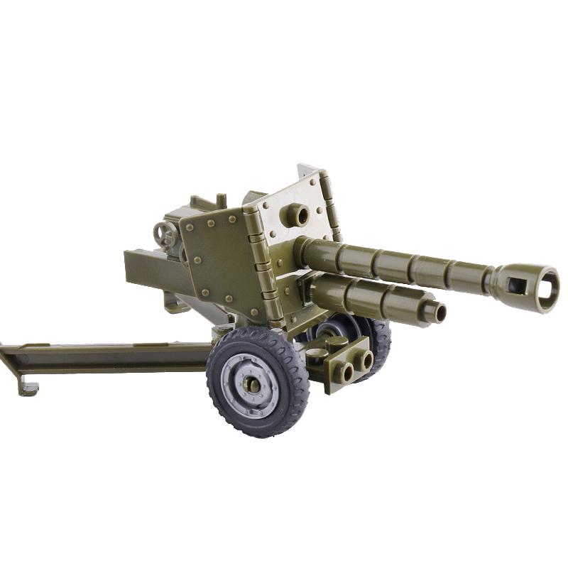 MOC Militär SWAT Waffe WW2 Spielzeugpistole Sandsackkanone Bausteine Ziegel Spielzeug für Kinder Kinder Geschenke DIY Spielzeug Militär