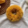 Women Hair Accessories Fluffy Scrunchie Elastic Ponytail Colorful Pom Pom Hair Ties Faux Fur Hair Scrunchies