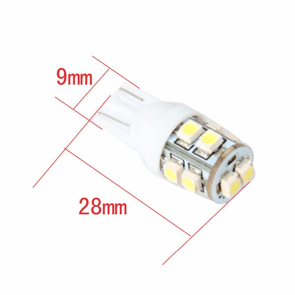 5 tükki 10SMD 1210 194 168 192 W5w SMD kuppel-indeks auto LED-lambi pirnid kiilukujuline valge valgus DC12V auto signaal-pidurituled