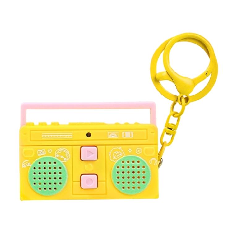 Bunter Sprachnachrichten-Schlüsselanhänger Geschenk mit Aufnahmefunktion Einfache Bedienung Kunststoffgehäuse Mehrere Farboptionen