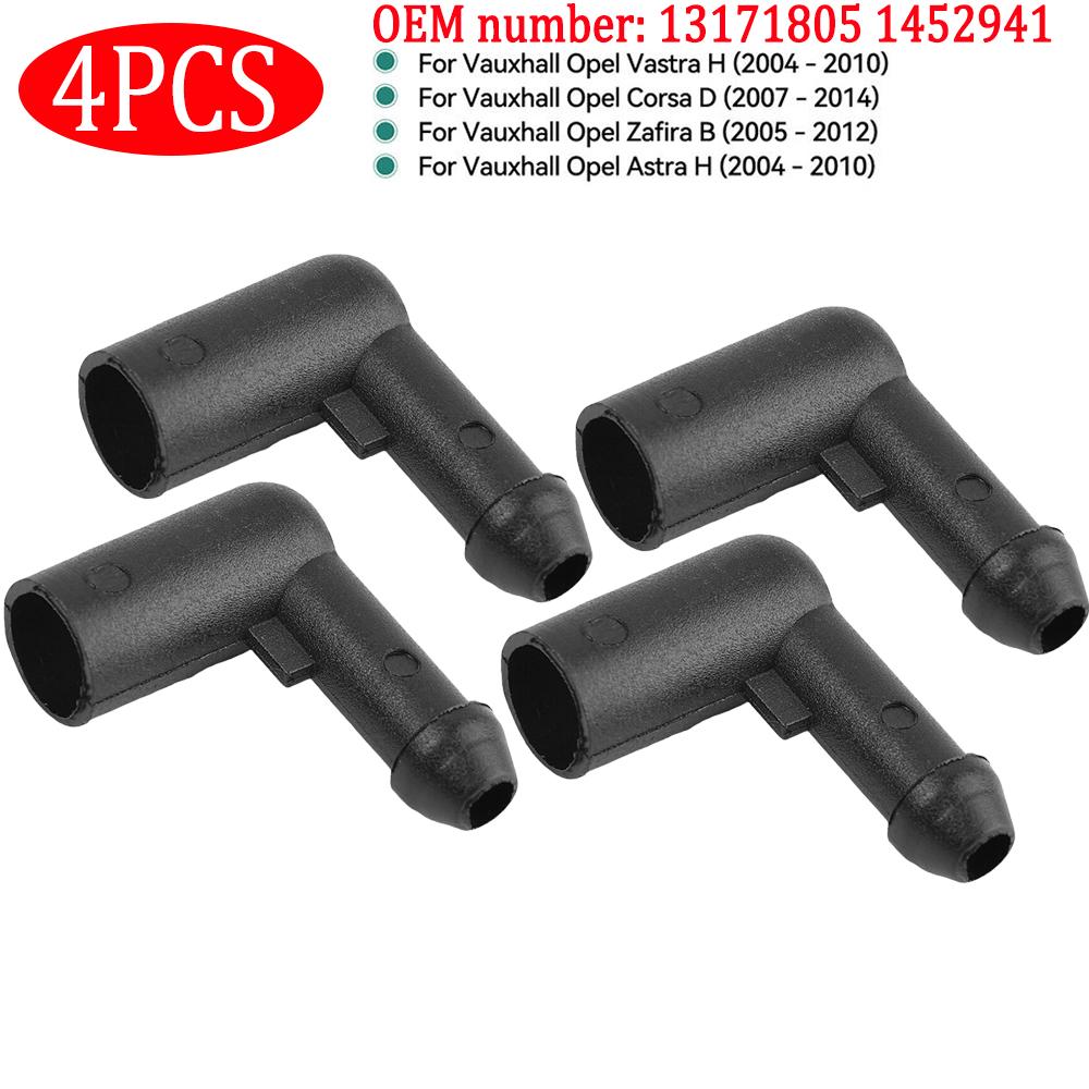 2-10pcs Car Windshield Windscreen Screen Wiper Washer Hose Tube Connector Elbow for Vauxhall Opel Zafira B Astra H Vastra H