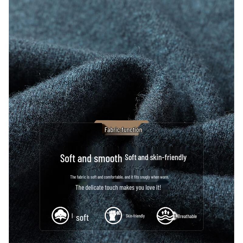 MUSHILANG Men's 100% Pure Wool V-Neck Pullover Vest