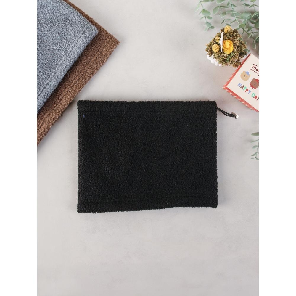Daiso Fleece Tightening Neck Warmer blacks