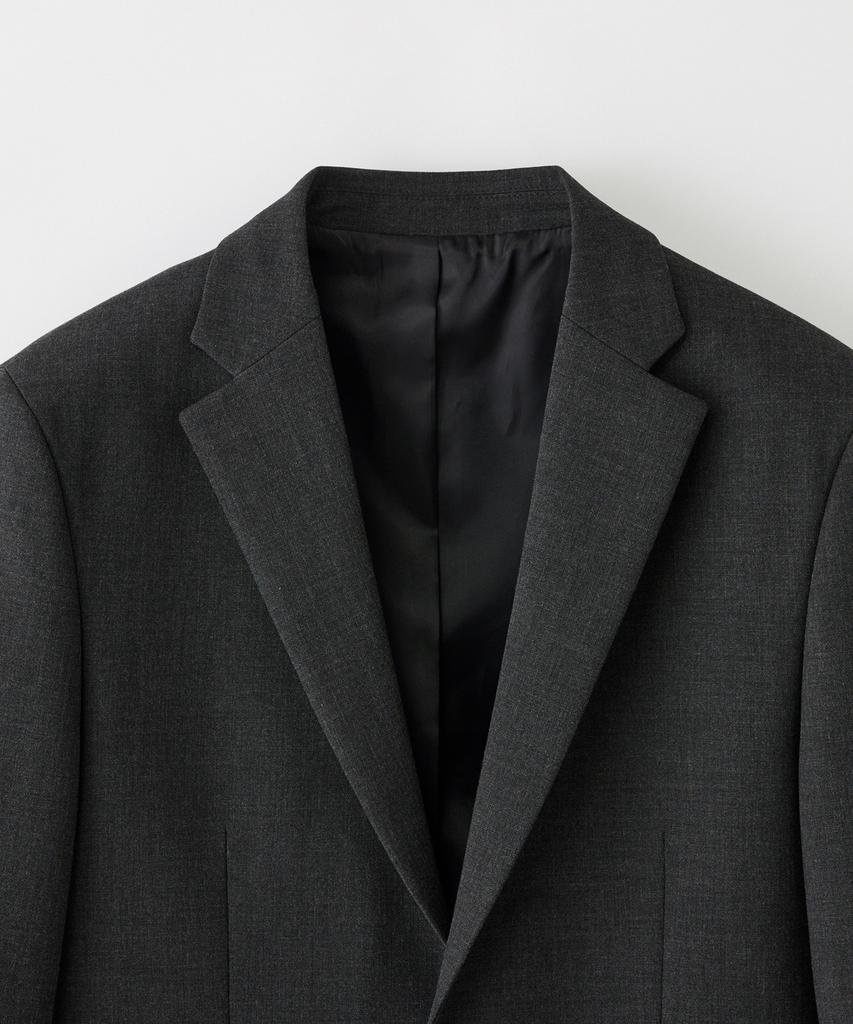 Stco [All Seasons] Four-Way Stretch Essential Setup Blazer_Charcoal Gray (Relaxed Fit)_Sejxz72Nsc