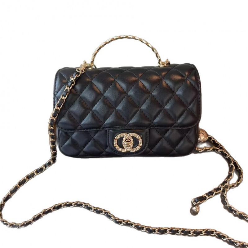 Stijlvolle Mini Vierkante Crossbody Tas voor Dames PU Leer Handtas Met Ketting Riem Dagelijks Gebruik