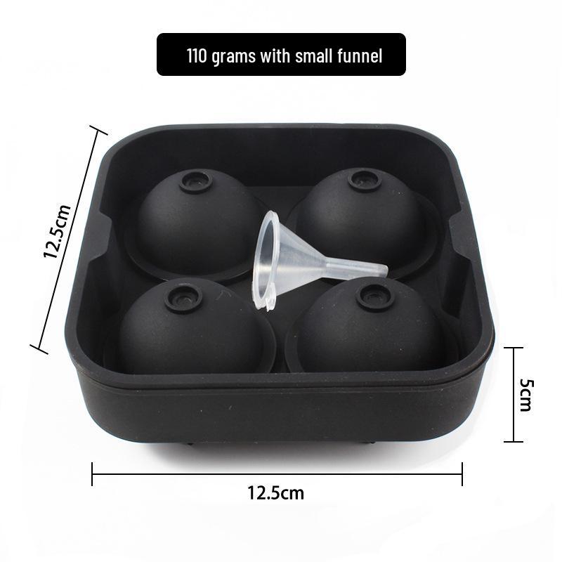 6-Cavity Large Silicone Ice Cube Tray - Easy Release & Quick Freeze Ice Ball Mold