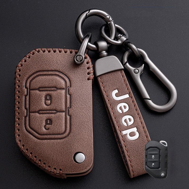 For Jeep Gladiator JT Sahara JLU Wrangler JL Rubicon 2018 2019 3/4 Button Car Remote Key Case Cap Cover Shell Accessories