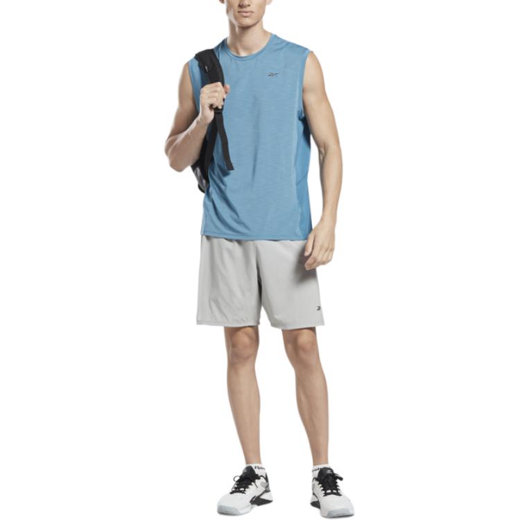 Reebok Knitted Training Mid-Rise Shorts Men Shorts White IC1609