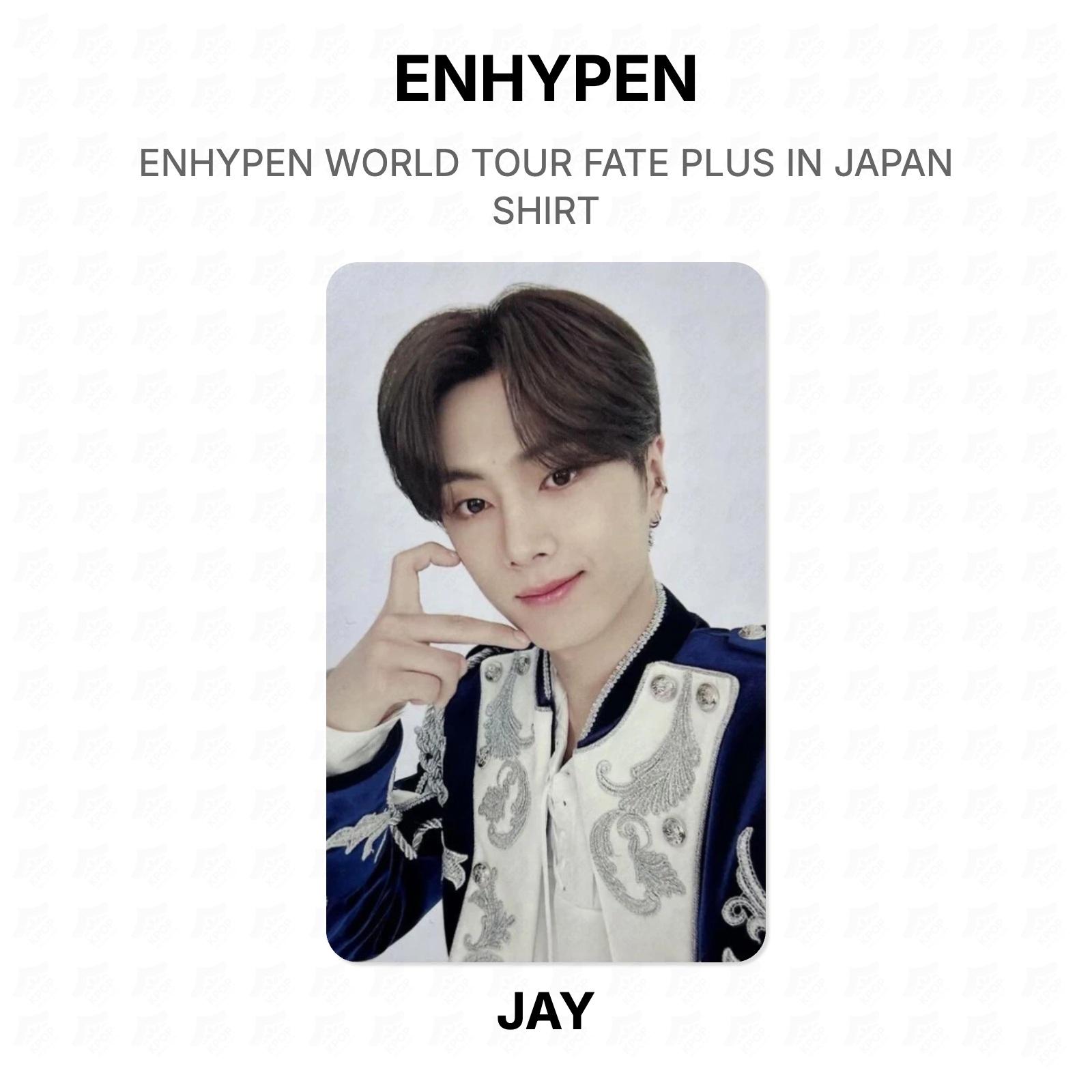 ENHYPEN WORLD TOUR FATE PLUS IN JAPAN SHIRT Official Photocard JAY