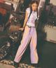 LALAFOX Painting Denim Pants Purple Bp2Dp002
