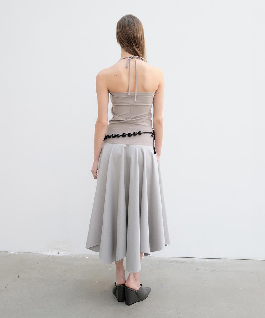 Yunse String Two-Way Dress (Beige/Grey)