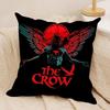 The CCrow Movie Cushion Cover Soft Plush Fabric DoubleSided Printed Sofa Cushion Cover for All Seasons Home Decor Gift