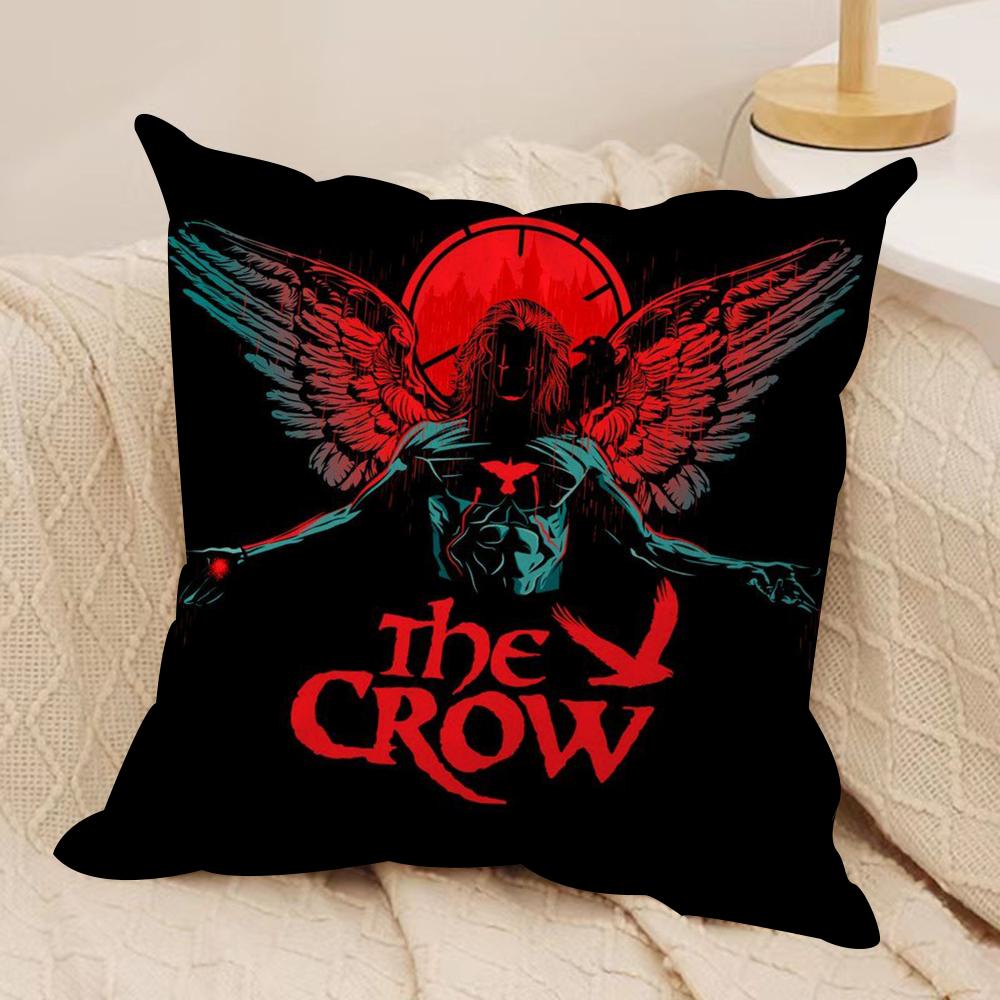 The CCrow Movie Cushion Cover Soft Plush Fabric DoubleSided Printed Sofa Cushion Cover for All Seasons Home Decor Gift