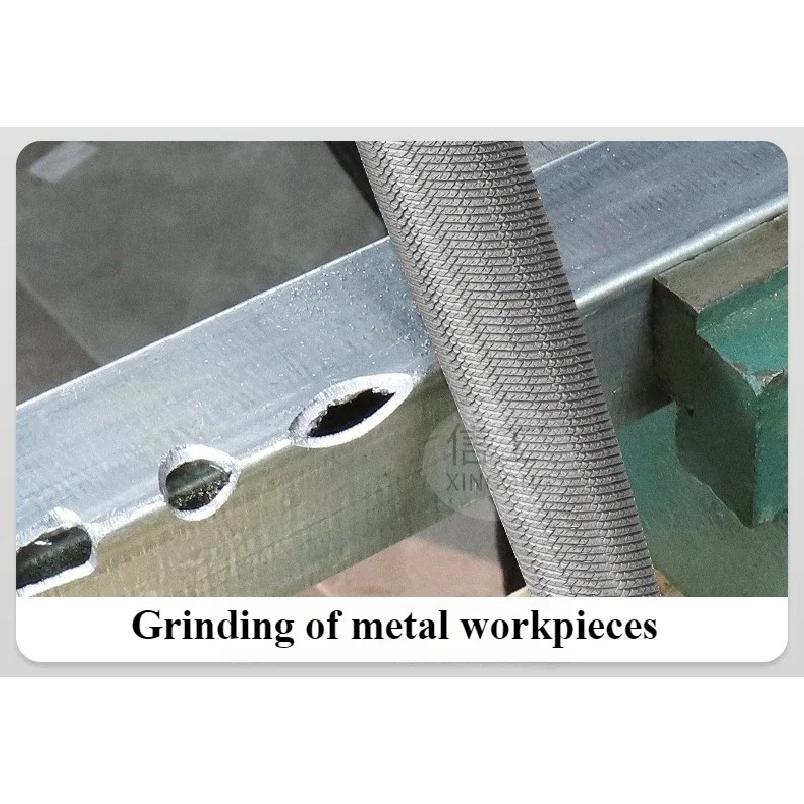 High Carbon Steel File Set, 5 Shapes, One-piece Forming & Quenching Process, for Fitter Grinding & Deburring