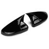 For VW Golf MK6 GTI R GTD Side Mirror Covers Carbon Fiber Glossy Matte Black ABS Left+Right Exterior Styling Tuning Accessories
