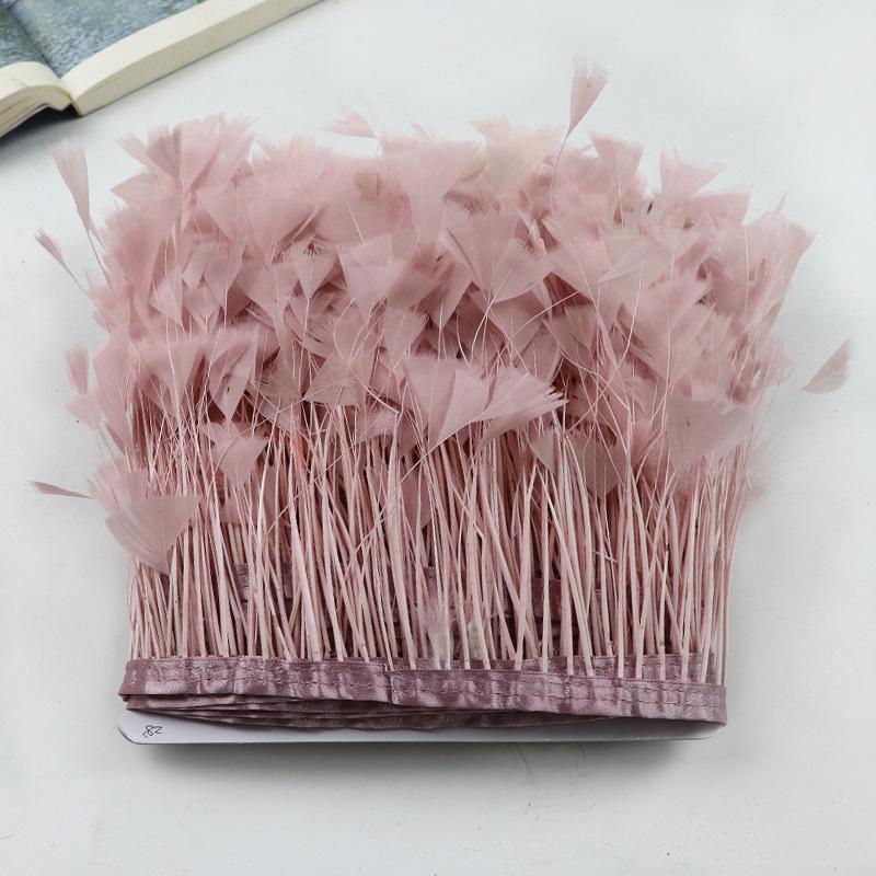 Customized Butterfly Flower Cloth Edge Clothing Lace Accessories Home Lighting Throw Pillow Decoration Feather Turkey Feather Cloth Edge