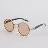 Retro Metal Round Frame Sunglasses Luxury Brand Men Women Fishing Cycling Driving Sun Glasses Outdoor UV400 Goggles