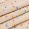 0.5/1/2 Yards Faux Fur Dot Printed Fabric for Sewing Cotton Dolls Warm Hats Plush Toys Decorative Cloth Handmade DIY Fabrics
