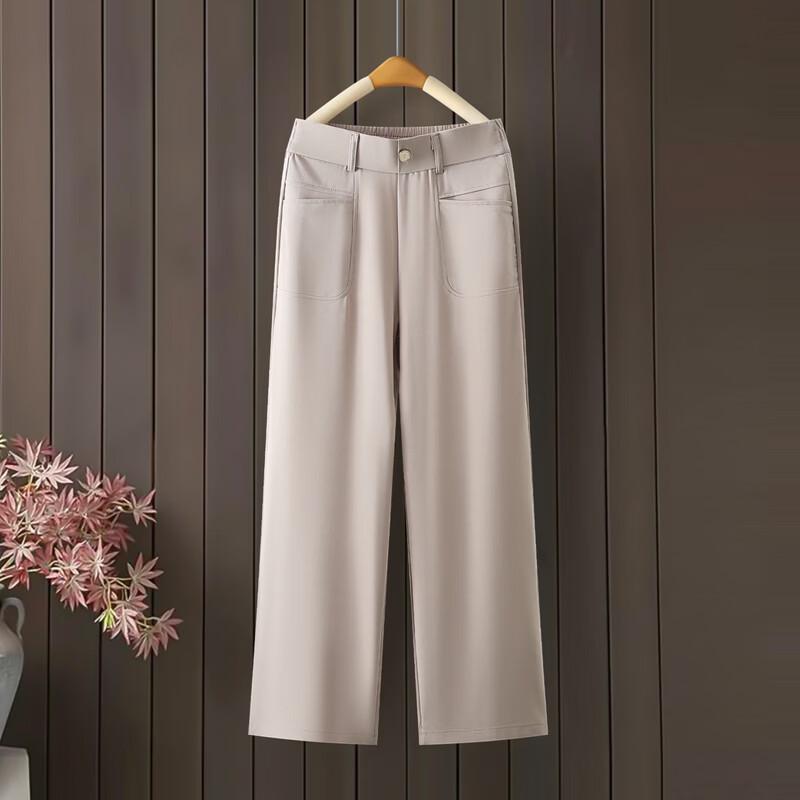 Pierre Cardin Women's Casual High-Waist Straight-Leg Trousers