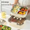 Shengjia 304 Stainless Steel Microwave Lunch Box with Carry Handle