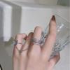 Dubbele Vinger Ketting Ringen voor Vrouwen Ring Set Kwastje Vlinder Kruis Punk Ringen Sieraden Damesmode HipHop Sieraden