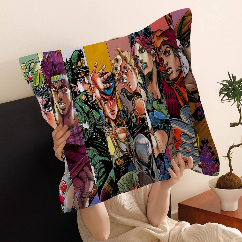 Anime JoJo Bizarre Adventure Pillow Anime Pillow Sofa Bed Head Pillow Cover Cushion Cover 45x45 cm Fashion