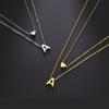 Cazador A-Z Initial Letter Heart Pendant Necklace for Women Alphabet Stainless Steel Jewelry 2026 Double Chains Birthday Gift