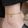 Stylish Titanium Steel Heart Anklet for Women – Durable, Versatile Beach Foot Chain