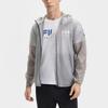 Fila Fitness Logo Knitted Long Sleeve Jacket Men Jackets Blue-Mist-Gray A11M521502F-GY