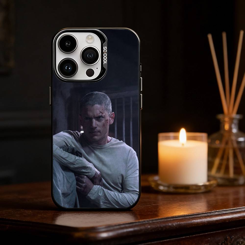 P-Prison Break Phone Case For iPhone 17 16 15 14 13 12 11 Pro Max Plus Silver Matte Black Cover