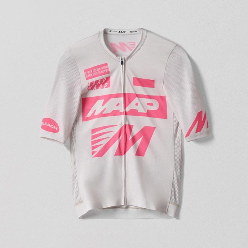 MAAP Short Sleeve Cycling Jersey Men Women Quick-Dry Bike Riding Apparel Outdoor Sports