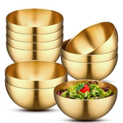 Silné nerezové mísy na ovocný salát Polévka v korejském stylu Rýžové nudle Ramen Mísa Nádoba na míchání potravin Nádobí Kuchyňské nádobí