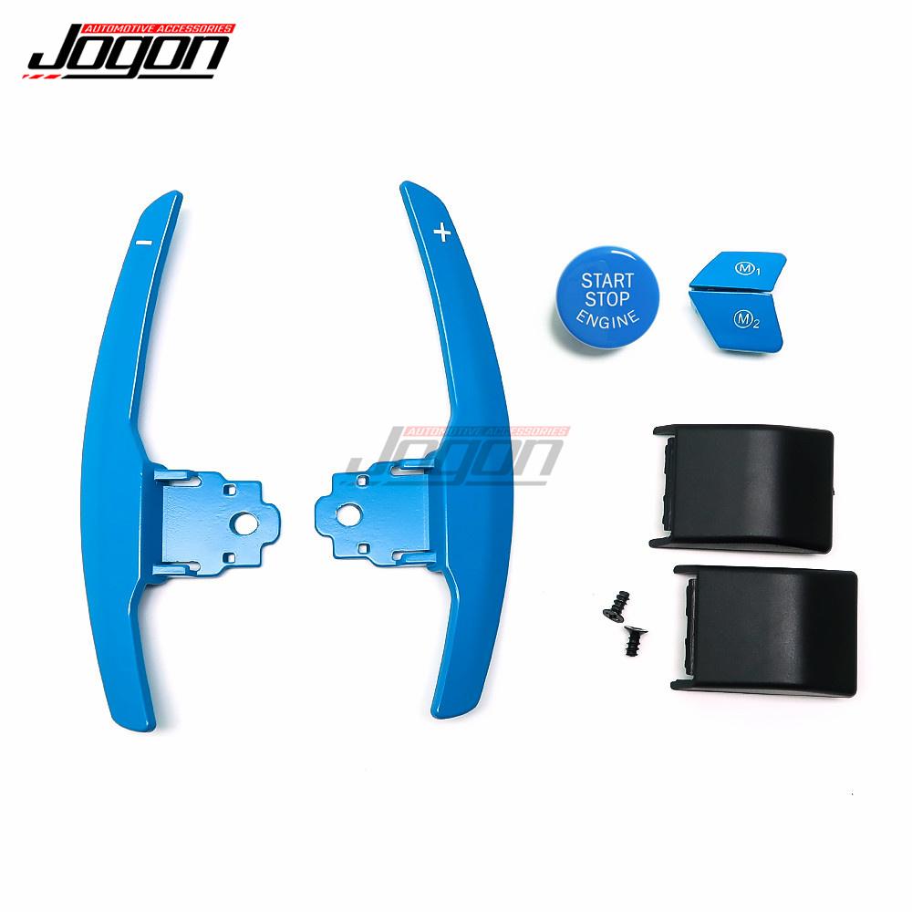Car Steering Wheel Paddle Shifter Extension With Start Stop & M1 M2 Button For BMW F20 F22 F45 F30 F34 F32 F12 F01 F10 I3 I01