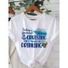 European Size Women's Short Sleeve Crew Neck T-Shirt -Today's Forecast Cruising with A Chance of Drinking Graphic with Anchor, Cruise Ship & Cocktails