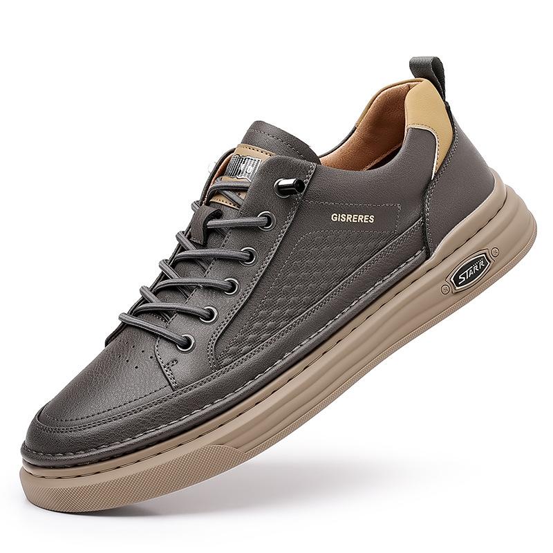 

Little white shoes men s summer breathable men s casual shoes trendy versatile thick baseplate shoes sports men s shoes spot 43 серый