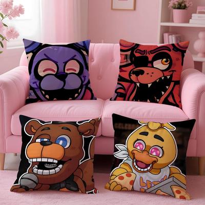 Game F-Five N-Nights At Freddy's Cushion Cover Comfortable Reversible Pillow Cover Ideal for Car Sofa Bedroom & Beyond