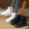 Fashion Thicken Warm Plush Snow Boots Women Thick Sole Patent Leather Waterproof Winter Boots Woman Non Slip White Platform Ankle Botas