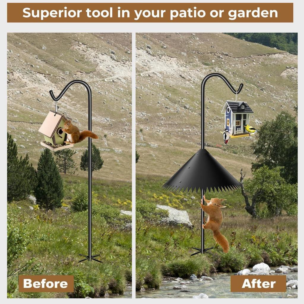 14in Bird Feeder Station Squirrel Baffle Dome Stop Stealing Bird Feed Guard