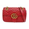 [Pre-Owned] GG Marmont Matelassé Mini Bag 'Red' - Very Good #U3WXJR