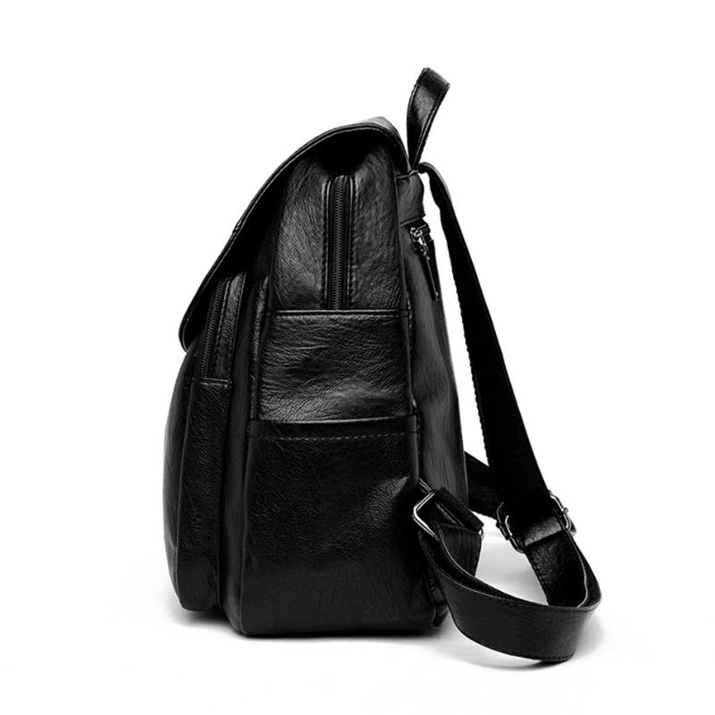Weißer Frauenrucksack Weibliche Lederrucksäcke Damen Sac A Dos Schultaschen für Mädchen Große Kapazität Reiserucksack Rucksäcke