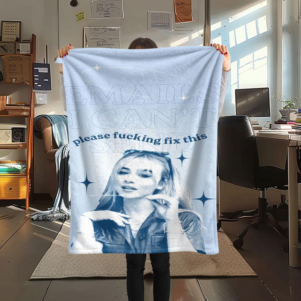 1PC Sabrina Carpenter Soul Blanket, High quality Comfortable for All Seasons, Home Decor, Warmth and Comfort
