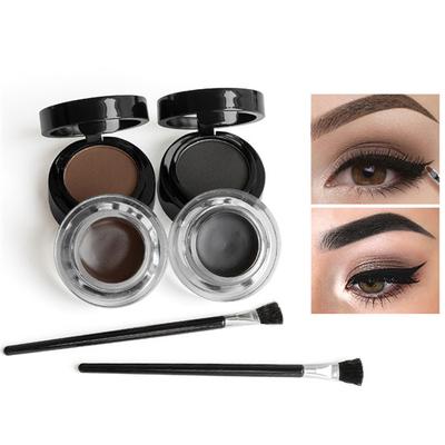 Double Color Double Layer Eyebrow Cream Eyeliner Naturally Not Easy To Dye Eyeliner Gel Eyebrow Cream Long-Lasting Makeup