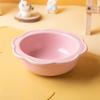 Baizihuahu Pet Ceramic Bowl with Flower Lace, Stable Base Acrylic Stand, Anti-Tip Design Dish for Cats And Dogs Food Water