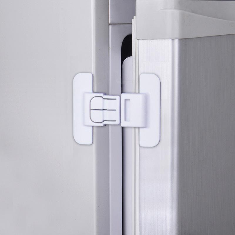 Child Safety Refrigerator Lock to Prevent Baby from Tampering with Water Dispenser and Ensure Door Closure.
