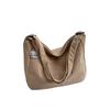 Korean Style Corduroy Shoulder Bag Solid Color Women Tote Bag Portable Crossbody Bag  Women